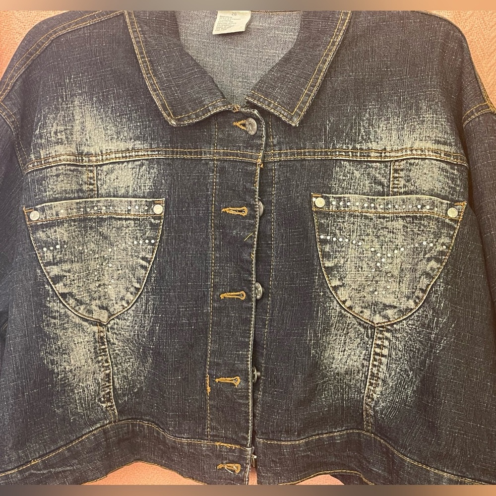 Studded pockets ‘Jamie Nichole’ Dark Denim Jacket size 28